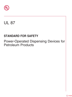 UL 87 PDF UL 87 PDF